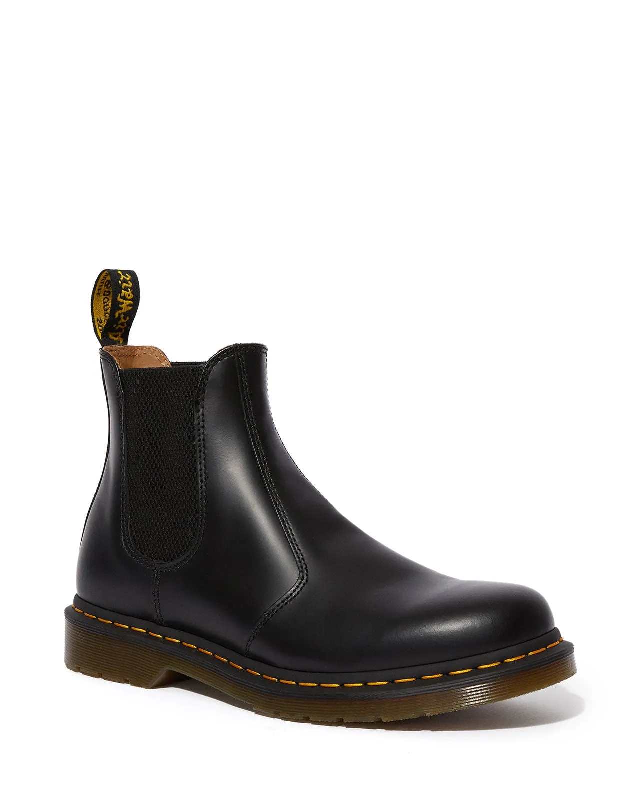 2976 BLACK YELLOW STITCH CHELSEA BOOT