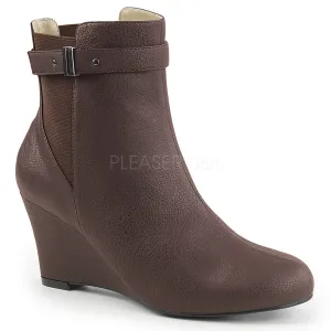 3 Inch Heel KIMBERLY-102 Brown Pu