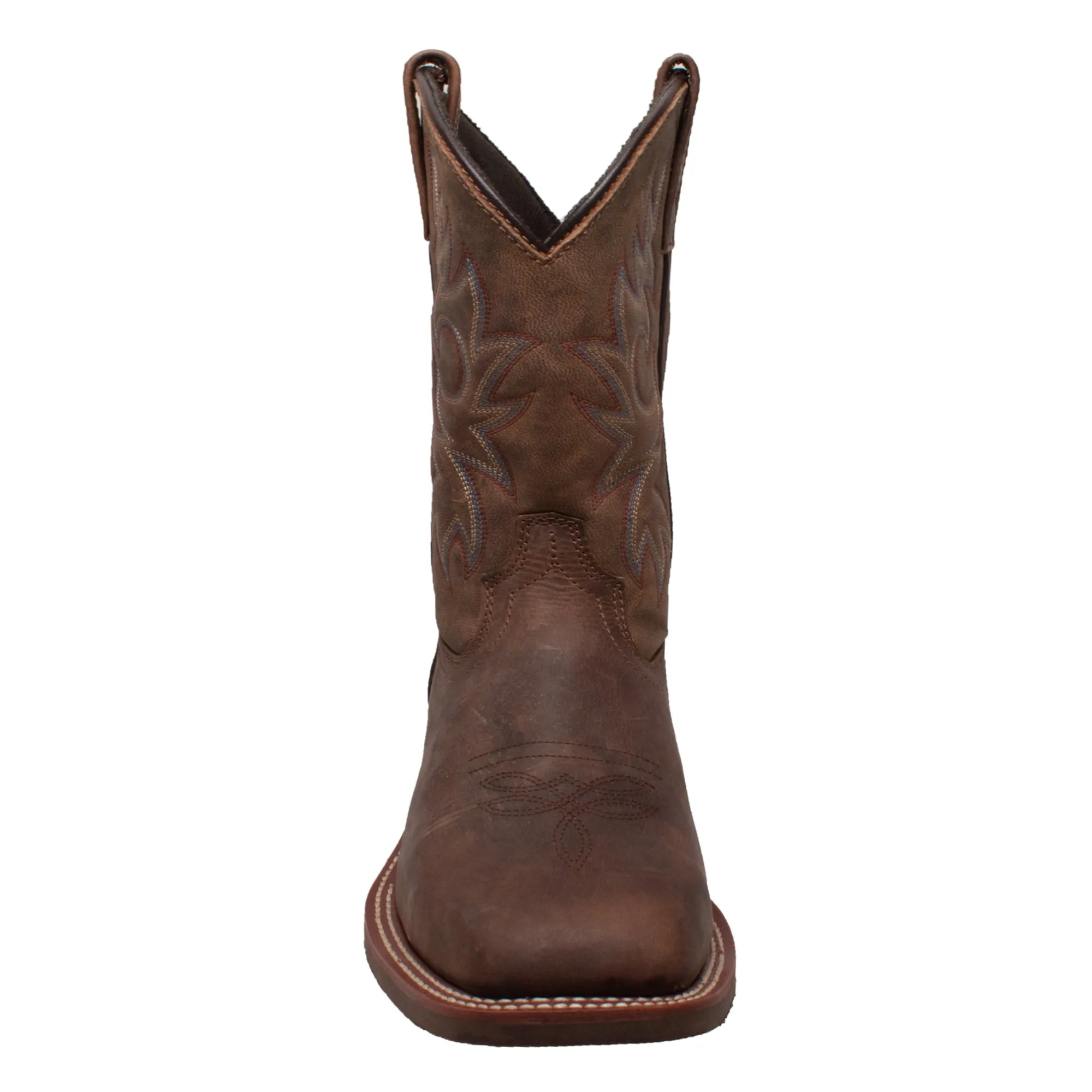 AdTec Mens Brown 11in Western Cowboy Boots Oiled Leather