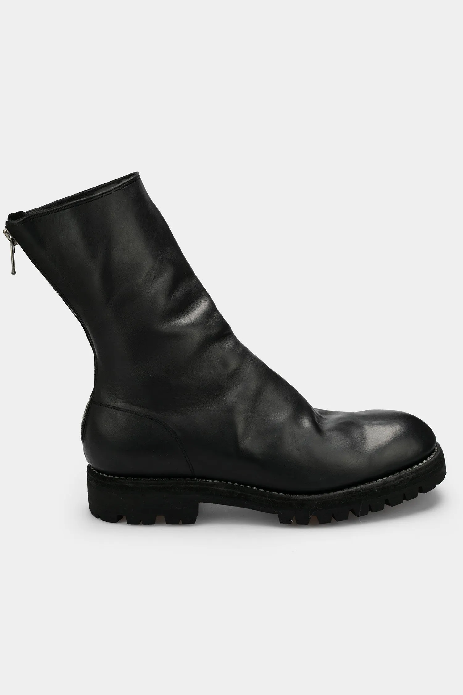 Back zip high top boots | 788V