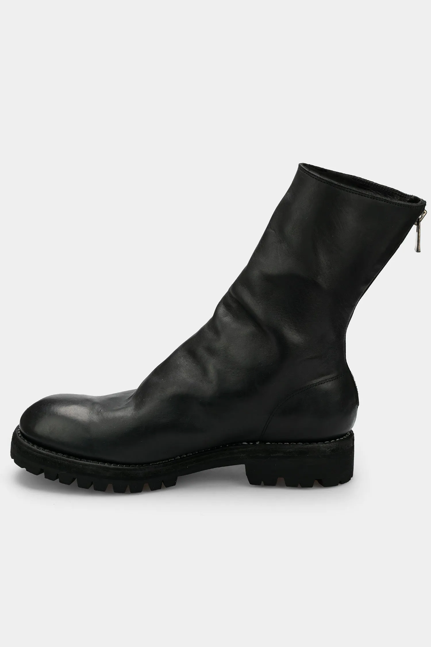 Back zip high top boots | 788V