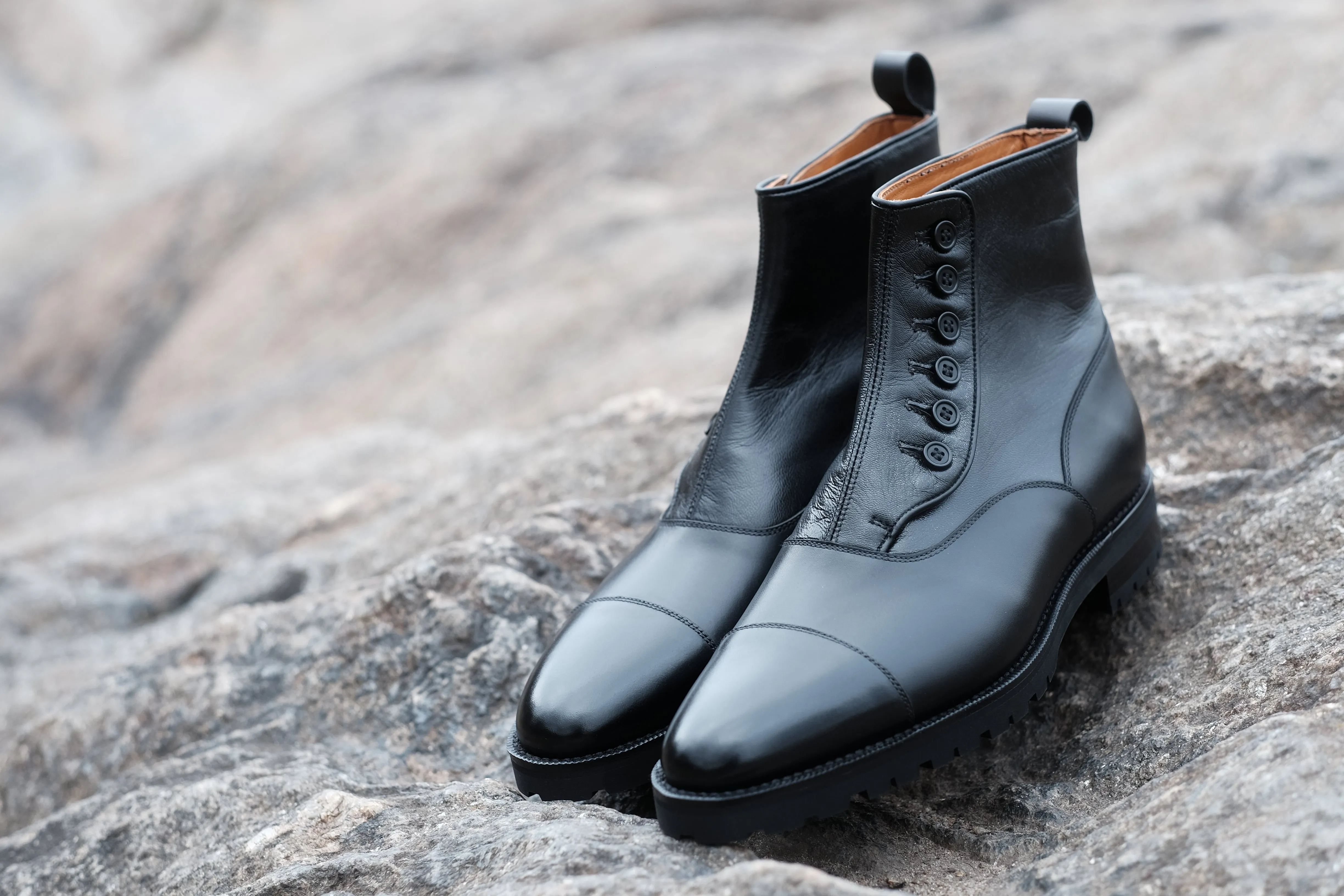 Bellevue - MTO - Black Calf / Black Soft Calf - TMG Last - Commando Sole