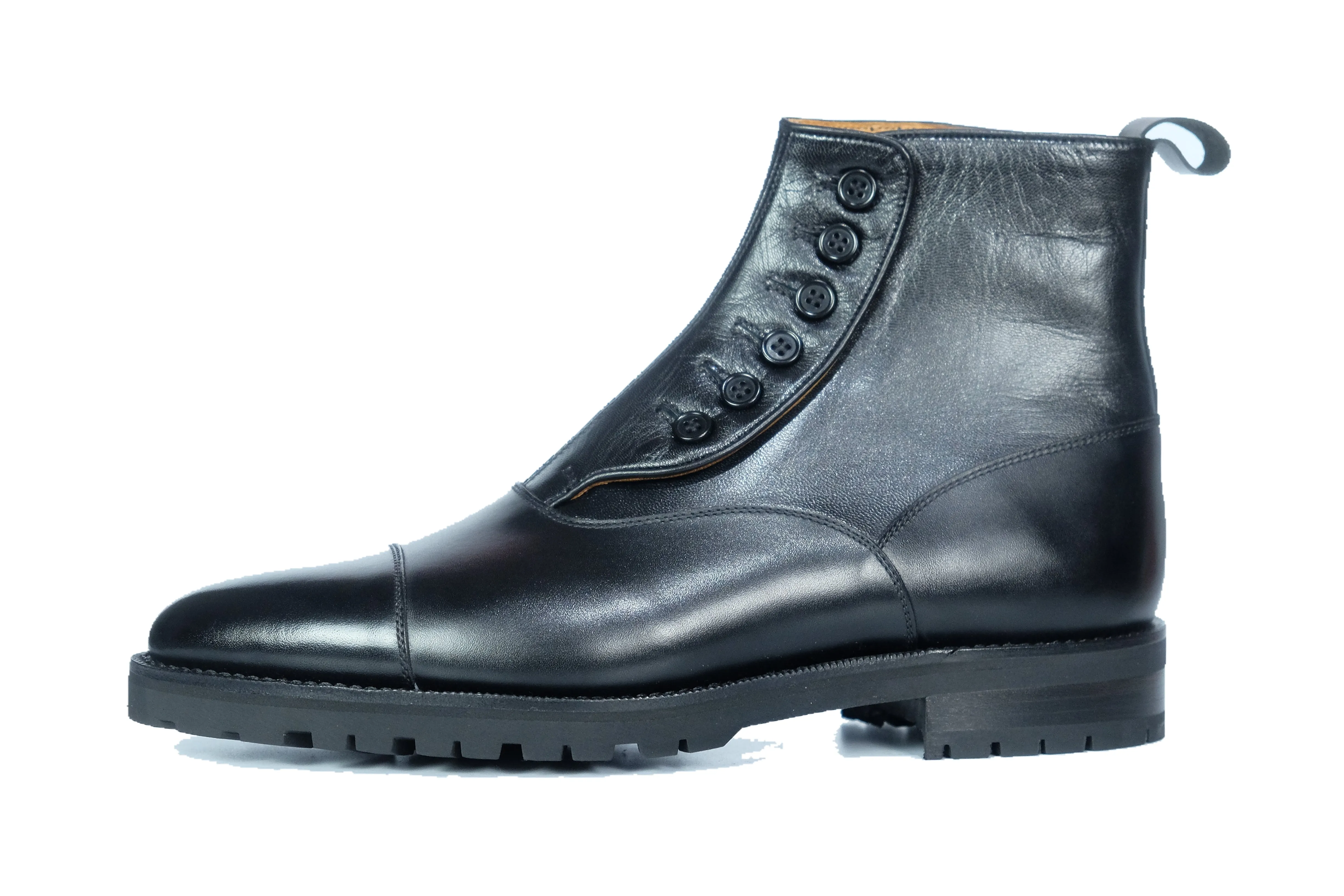 Bellevue - MTO - Black Calf / Black Soft Calf - TMG Last - Commando Sole