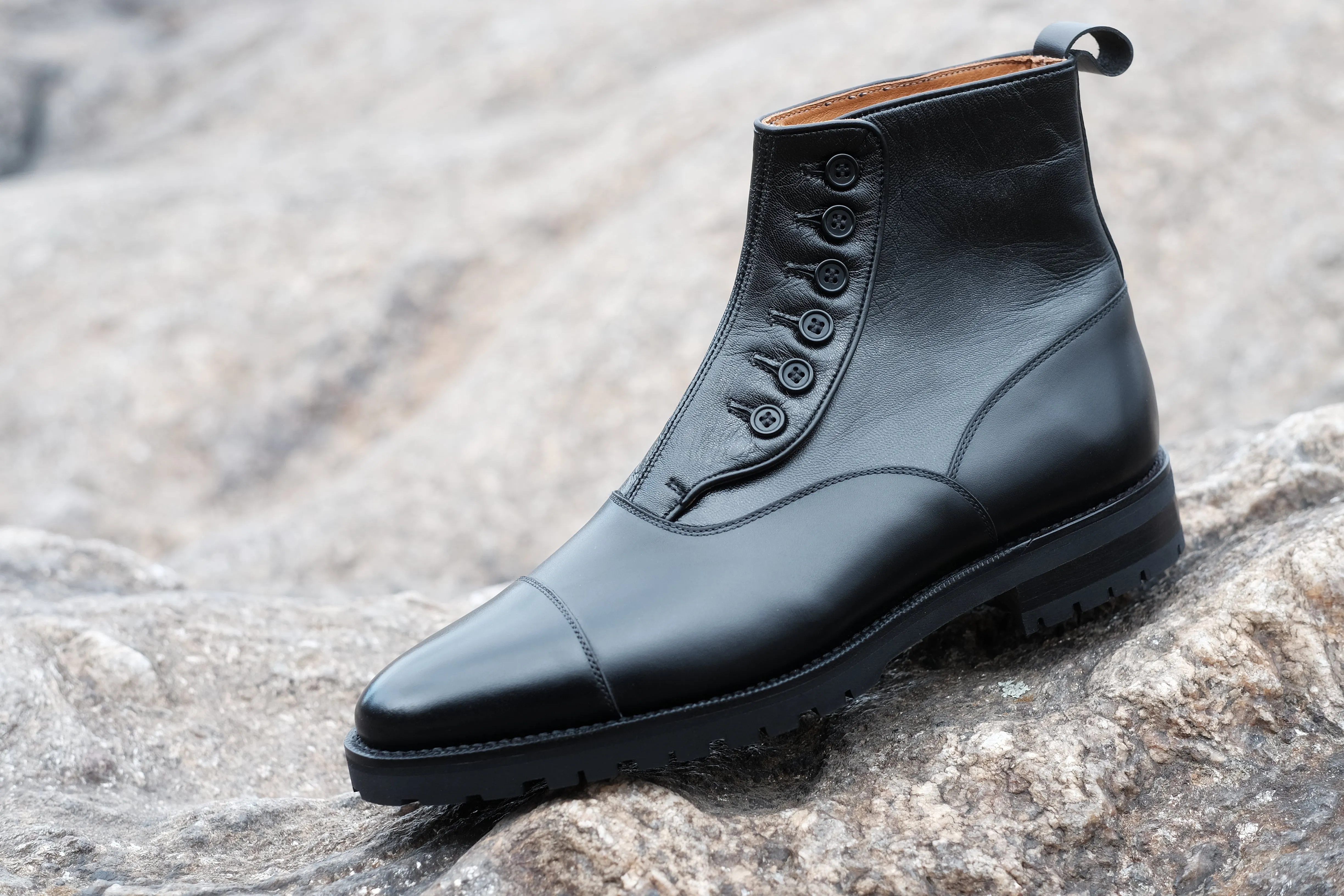 Bellevue - MTO - Black Calf / Black Soft Calf - TMG Last - Commando Sole