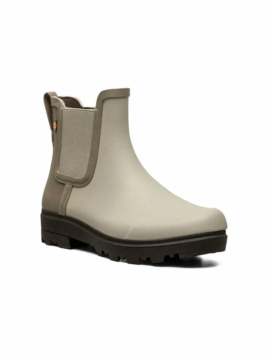 Bogs- Women's Holly Chelsea Taupe Rain Boots 72781260