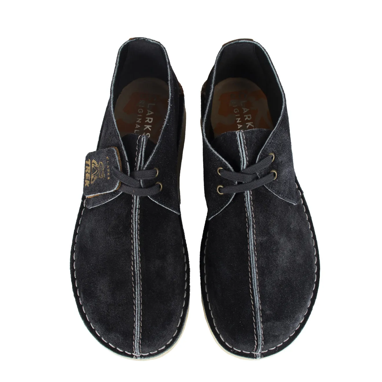 Clark Originals Desert Trek Shoes Ink Hairy Suede