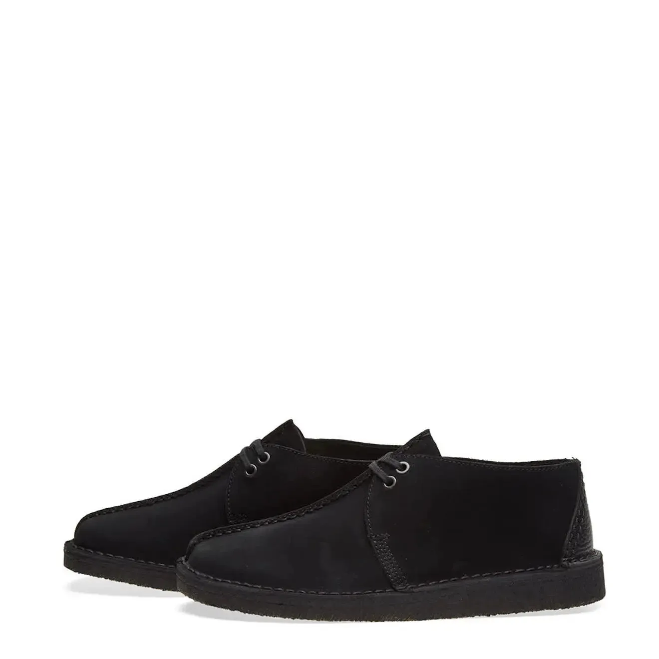 Clarks Originals Desert Trek Shoes Black Suede