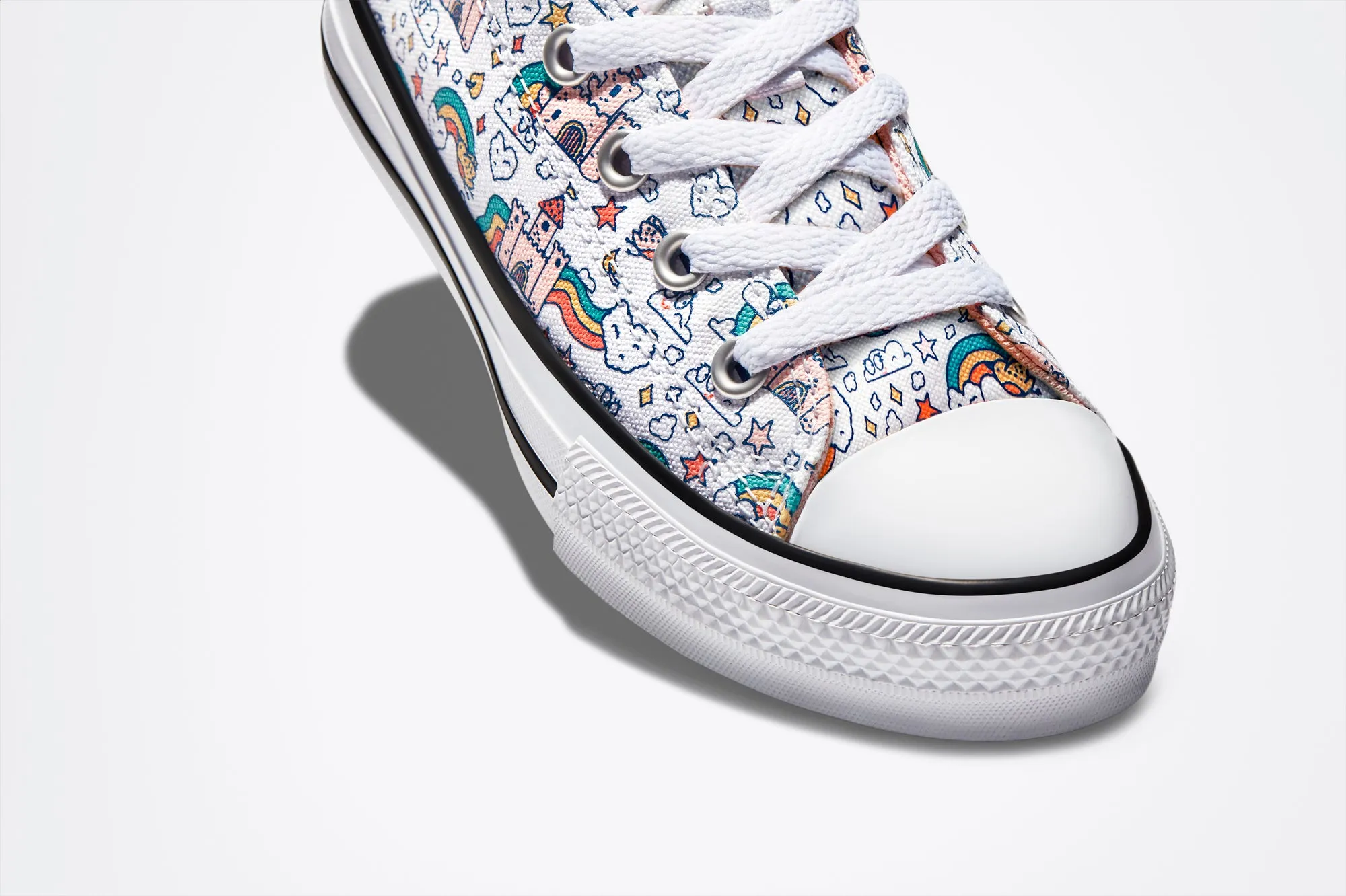 Converse Kids Chuck Taylor All Star Rainbow Castle Junior Low Top