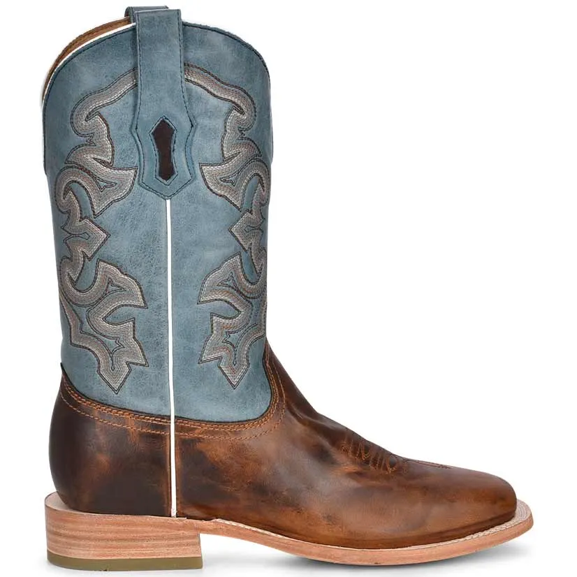 Corral Boot Co. Men's Embroidered Square Toe Cowboy Boots