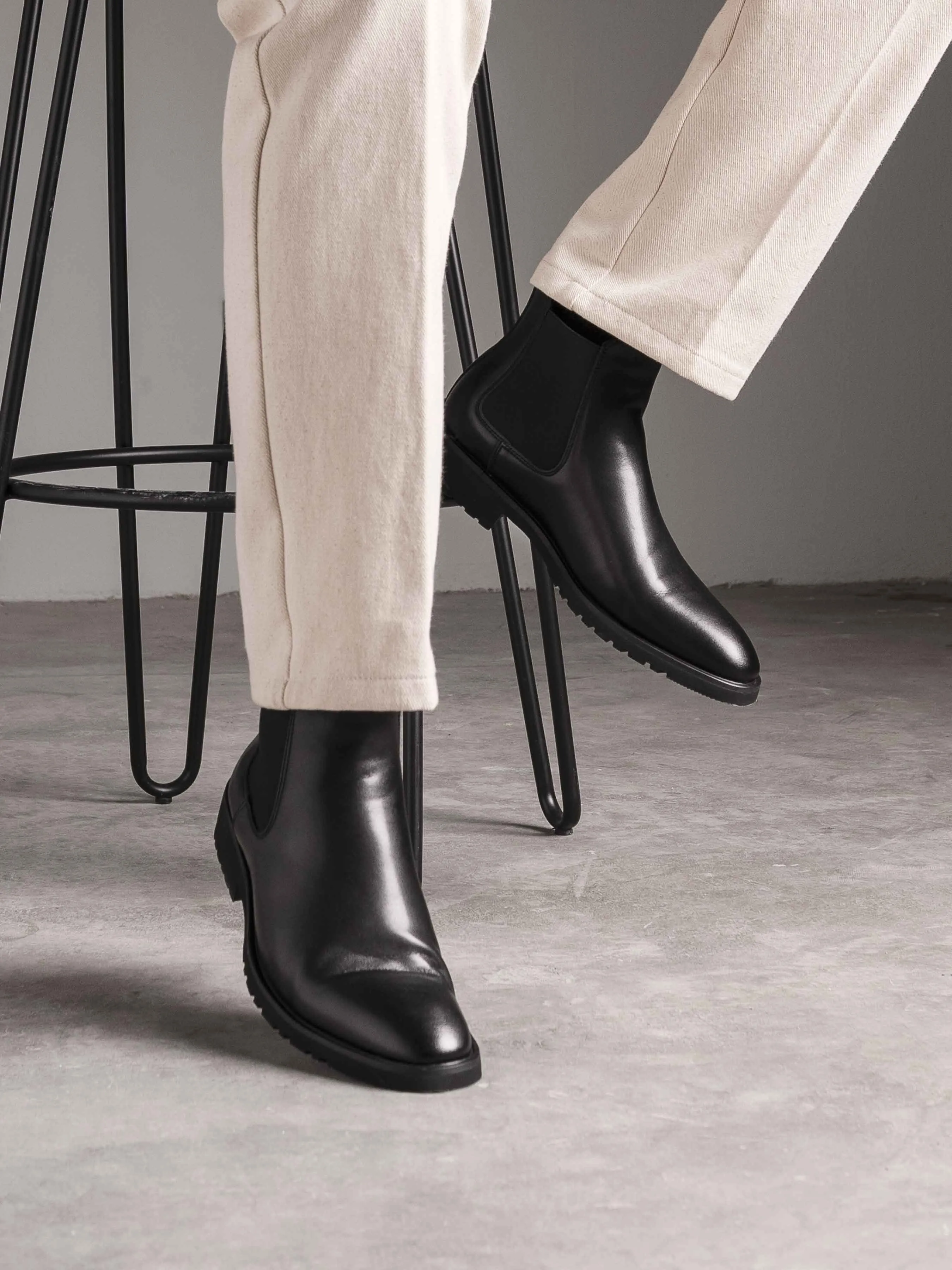 Dex Chelsea Boots - Solid Black (Flexi-Sole)