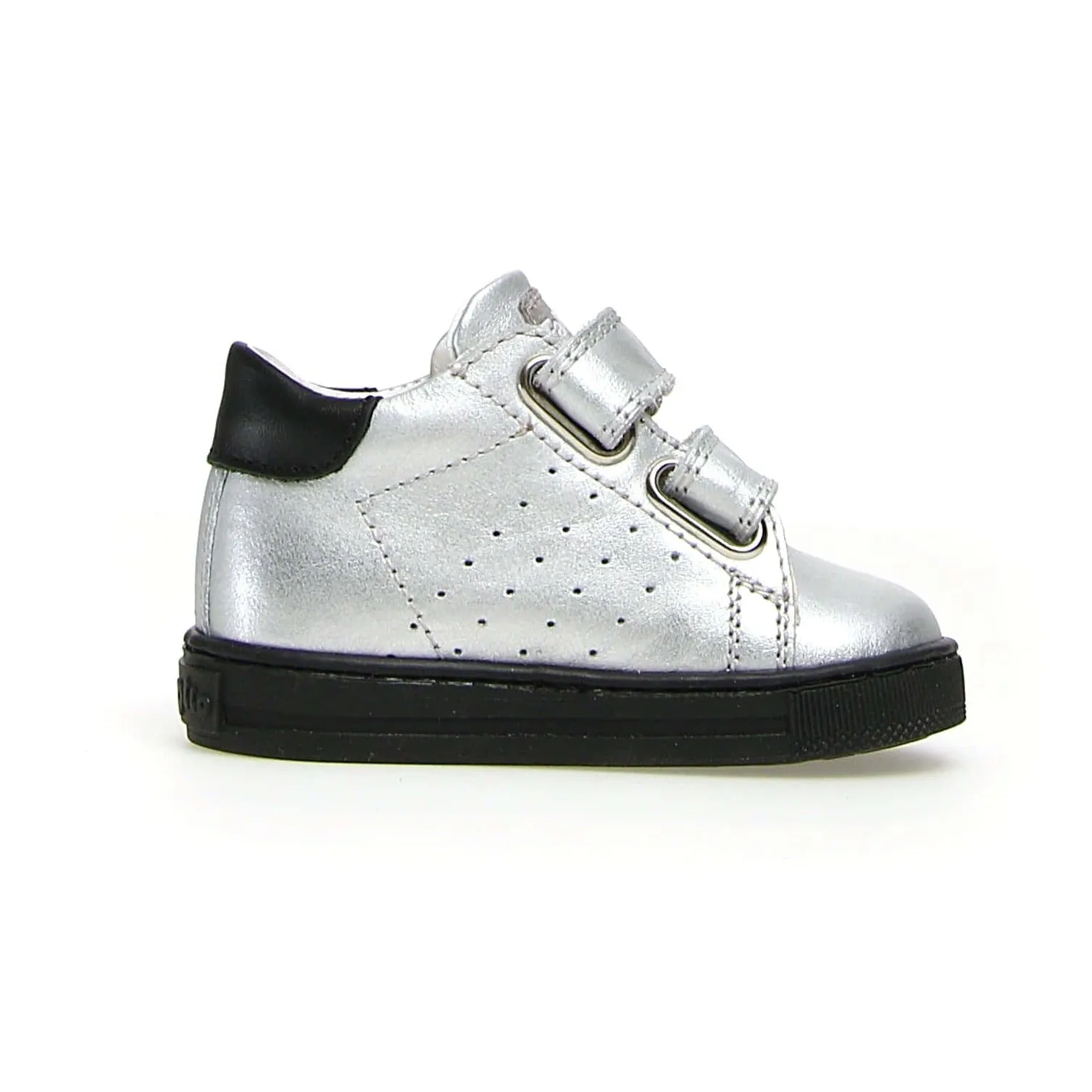 Falcotto Boy's and Girl's Salazar Vl Metallic Sneakers - Silver/Black