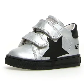 Falcotto Boy's and Girl's Salazar Vl Metallic Sneakers - Silver/Black