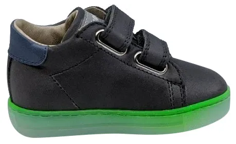 Falcotto Boy's and Girl's Sasha Vl Nappa Spazz. Fashion Sneakers, Antracite/Verde/Celeste