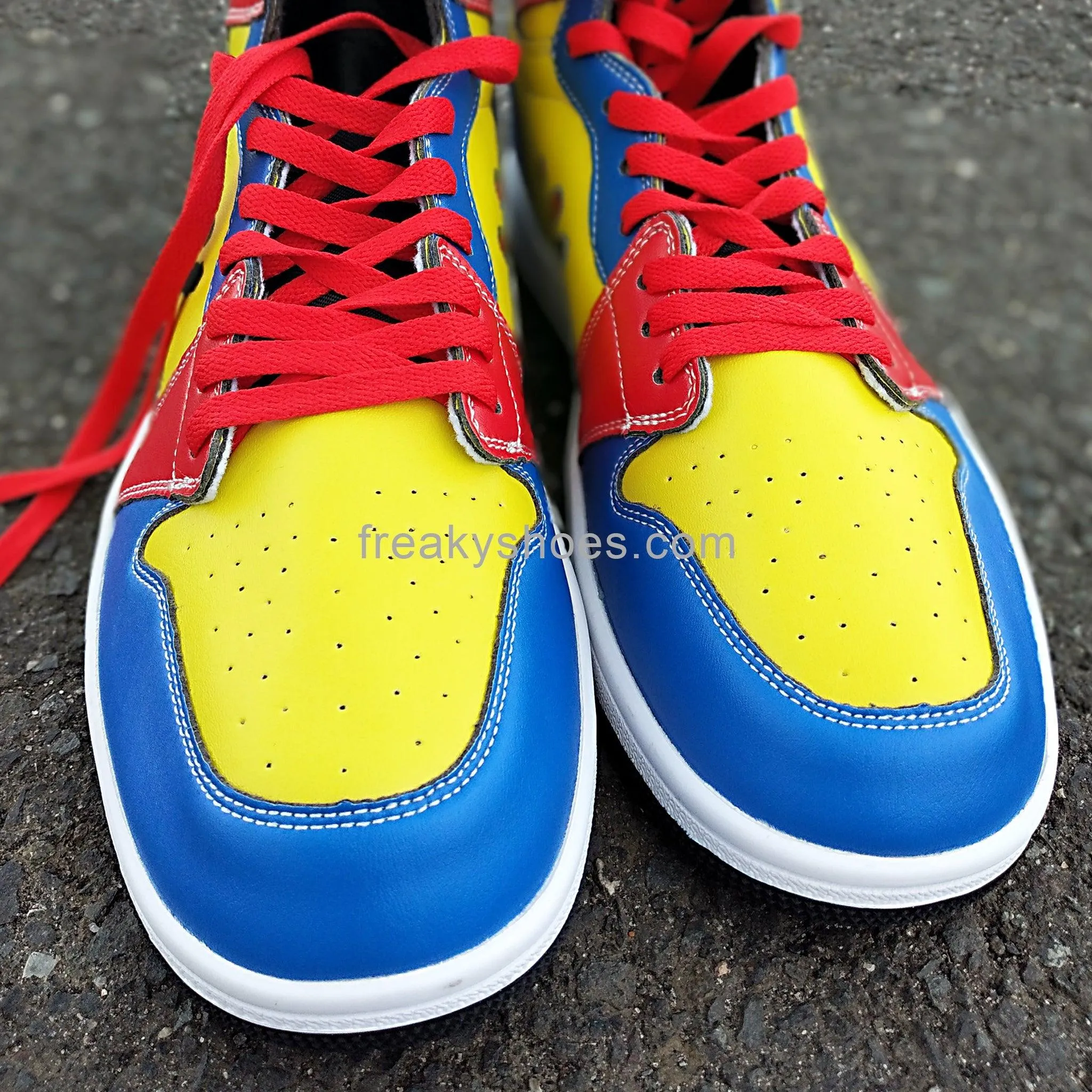 Freaky Shoes Blue Yellow