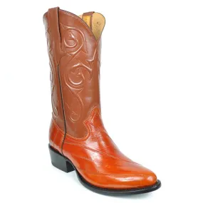 Gavel Men's Patricio Eel Skin Boots - Honey