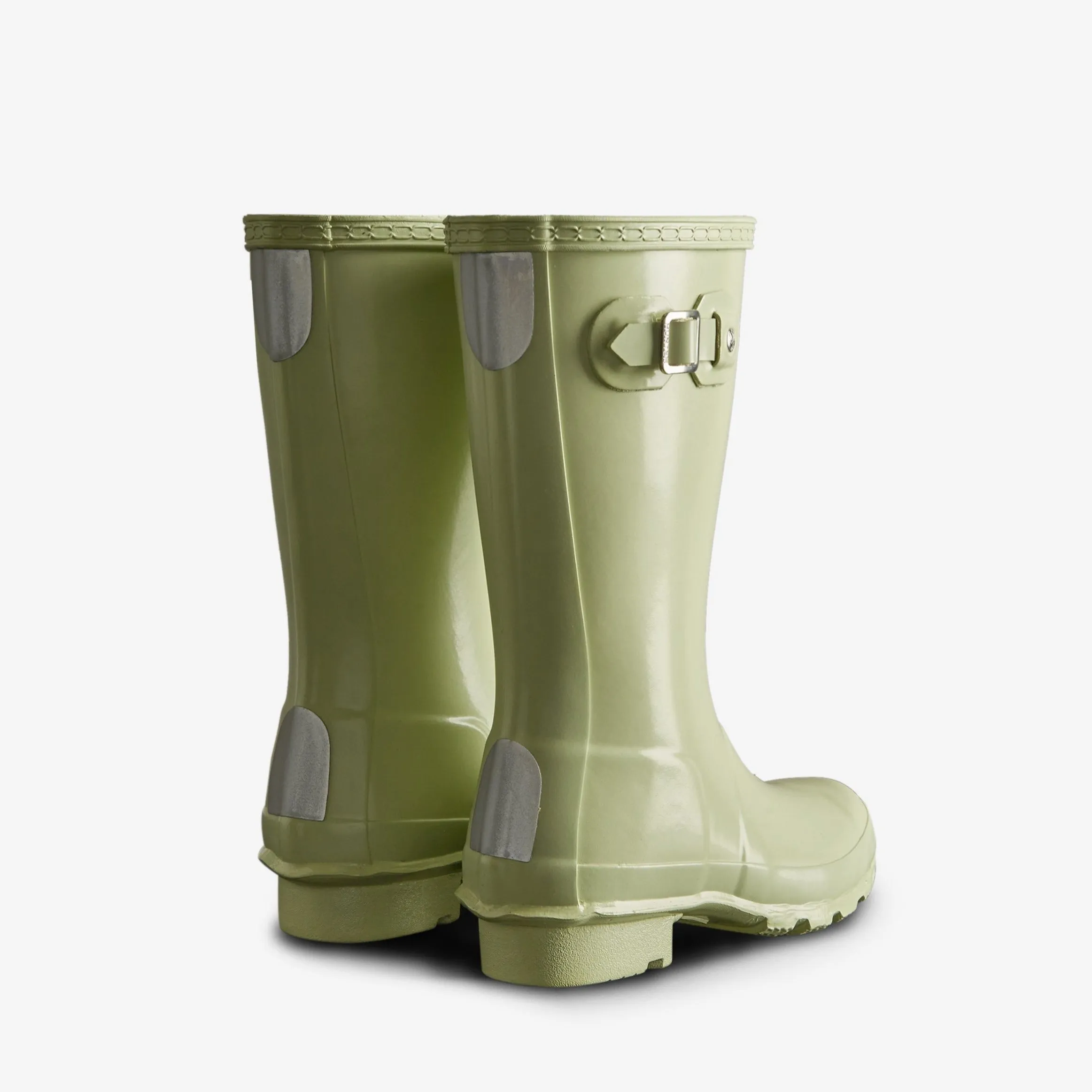 Hunter Muffled Green Original Kids Gloss Rain Boot