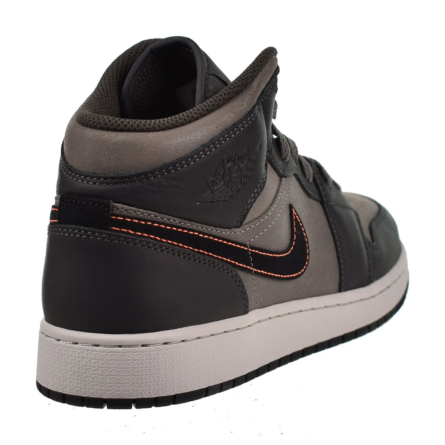 Jordan 1 Mid SE (GS) Big Kid's Shoes Night Stadium-Black