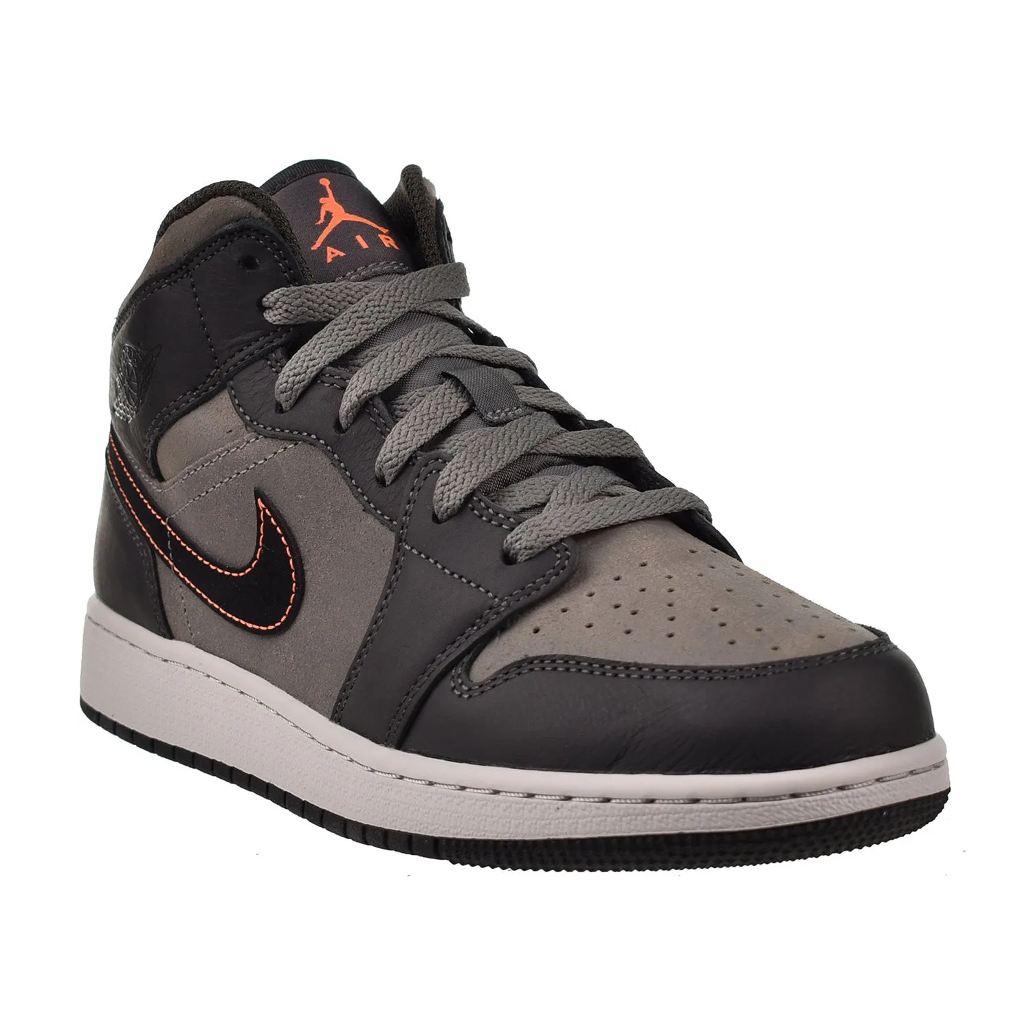 Jordan 1 Mid SE (GS) Big Kid's Shoes Night Stadium-Black