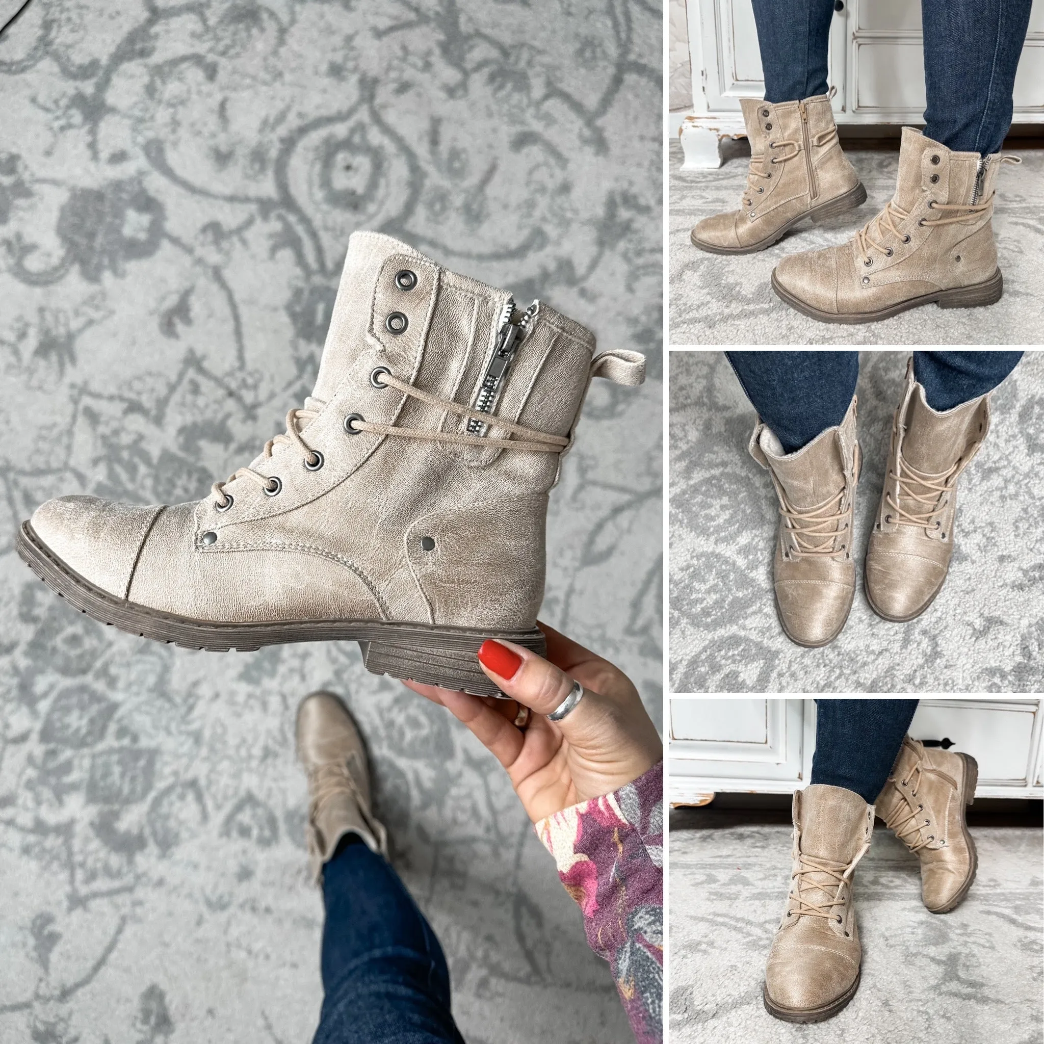 Kenia Boots - Cream