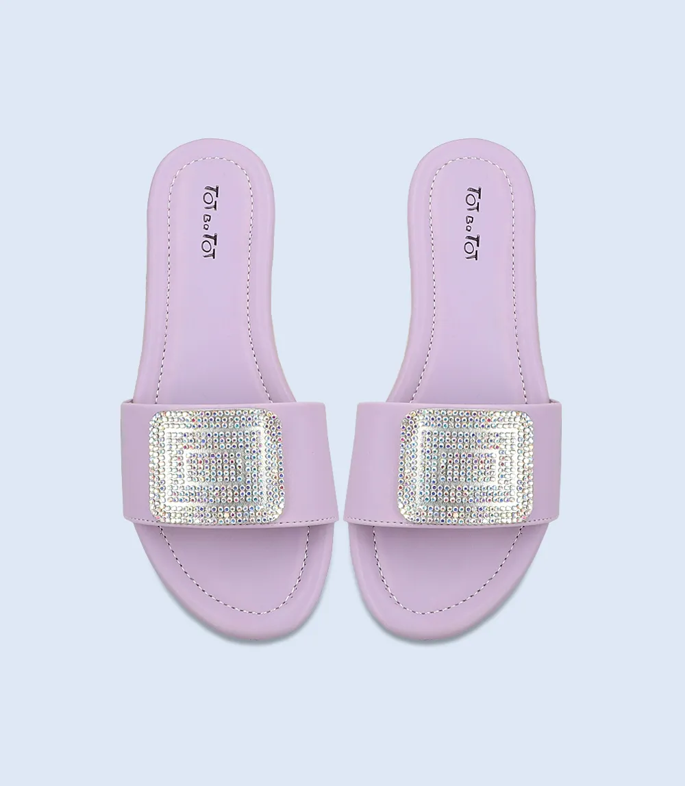 KG0107-LILAC-Girls Slippers