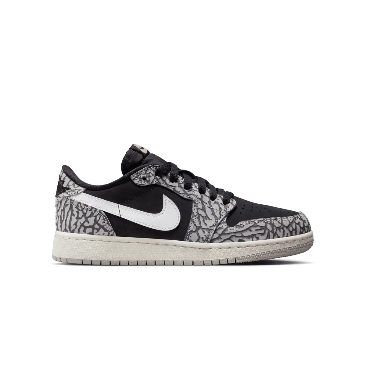 Kid's Air Jordan 1 Retro Low OG 'Black Elephant'