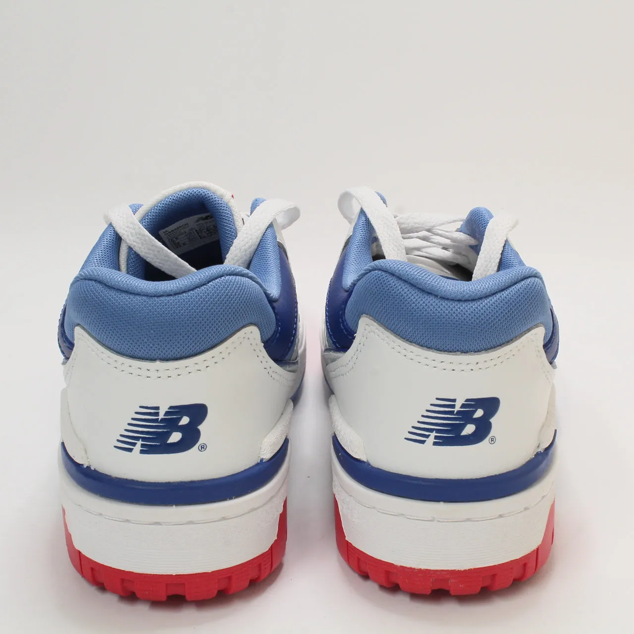 Kids New Balance BB550 Gs White Blue Navy Red Trainers