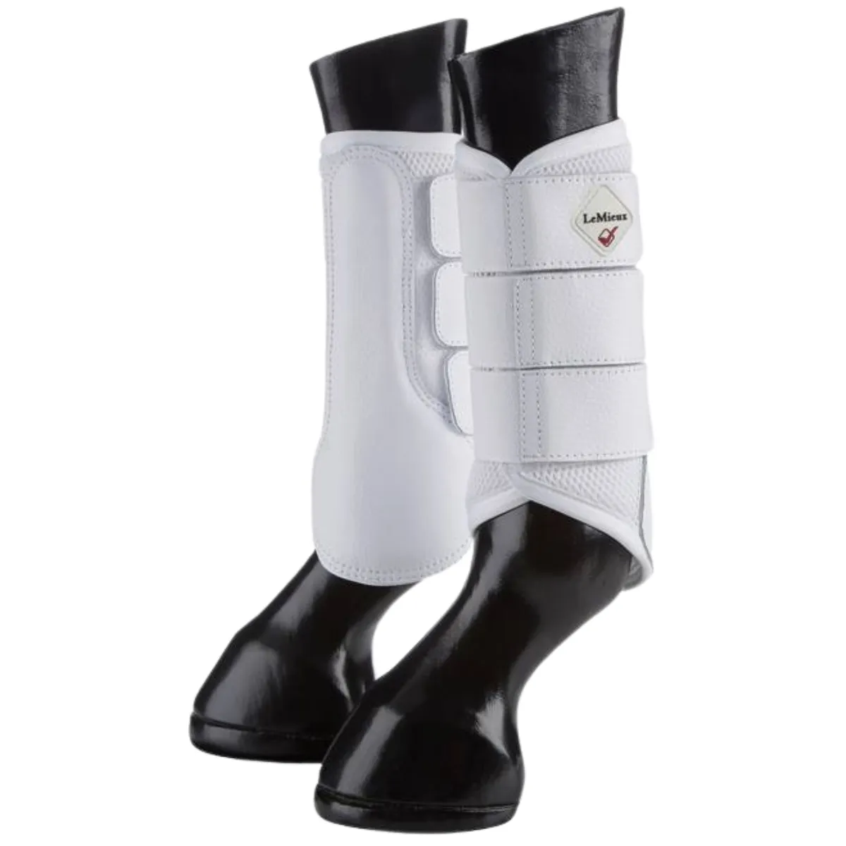 LeMieux Mesh Brushing Boots in White - Small