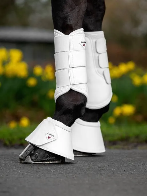 LeMieux Mesh Brushing Boots in White - Small