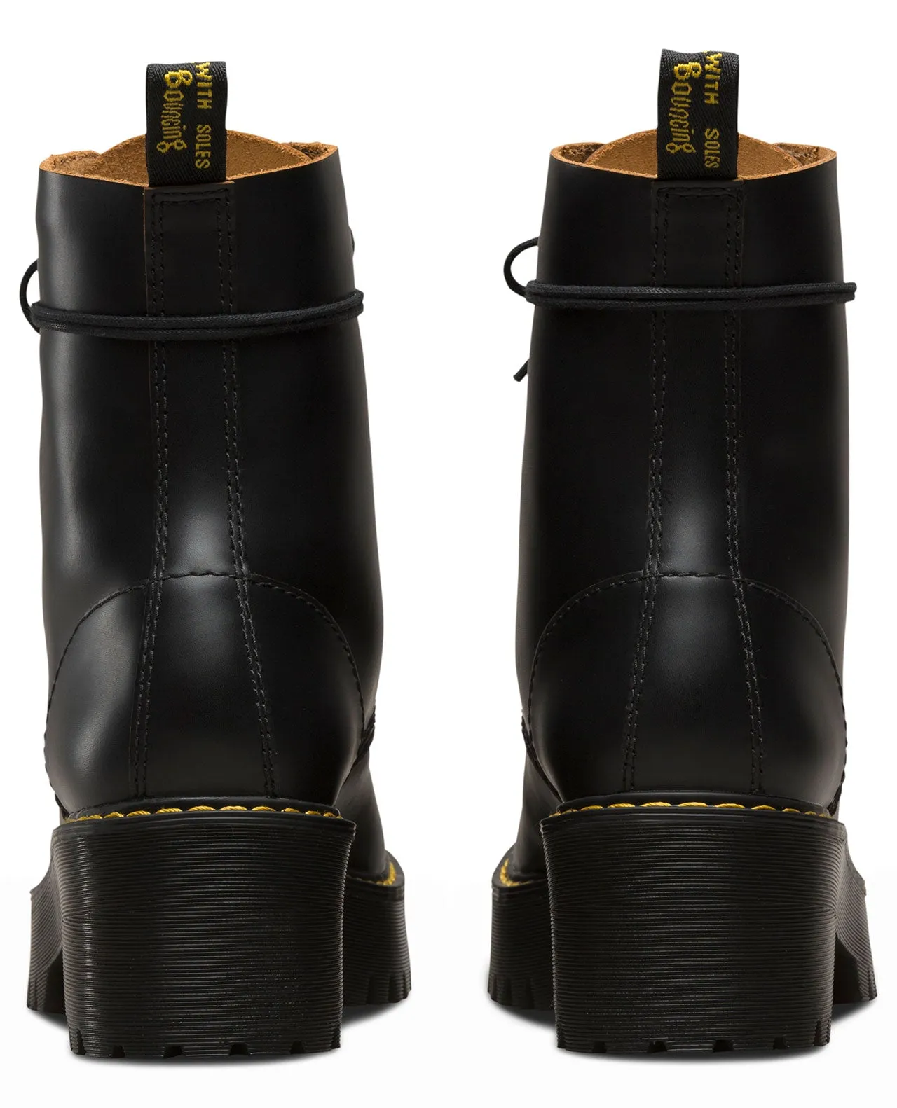 LEONA BLACK VINTAGE SMOOTH HEEL BOOT