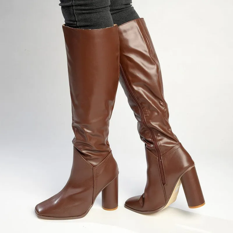 Madison Gilly Long Boots - Chocolate