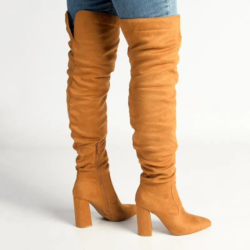 Madison Portia Long Boots - Tan