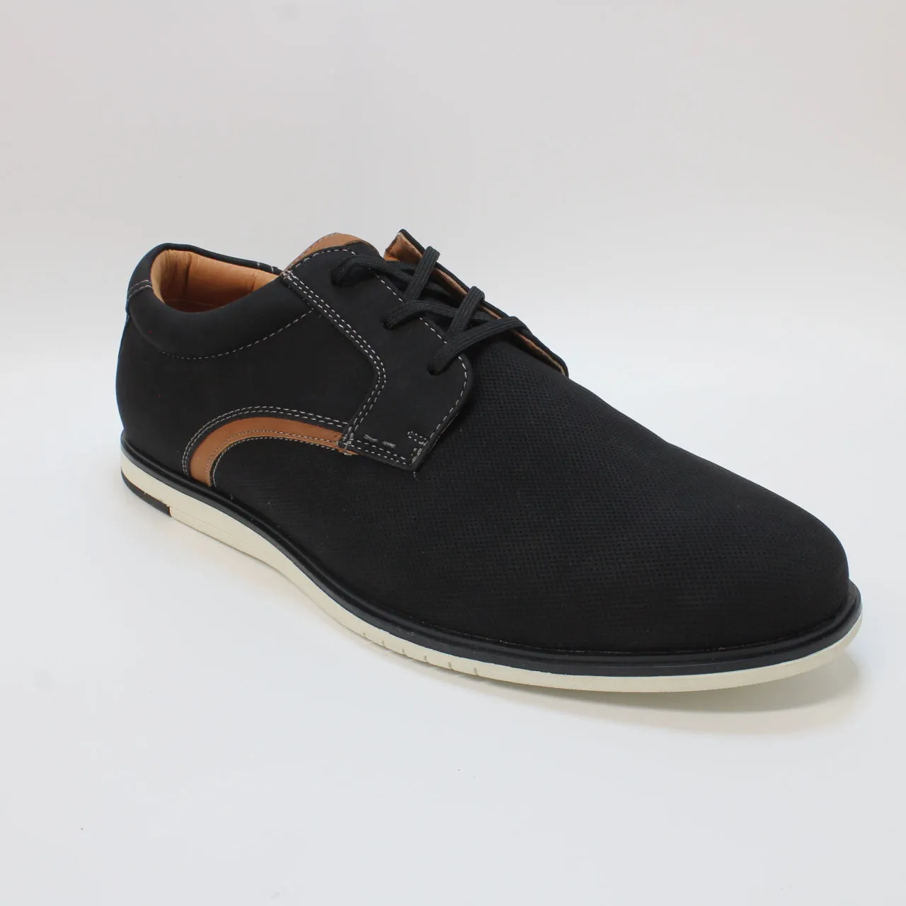 Mens Office Carlise 3 Eye Casual Hybrid Derby Black