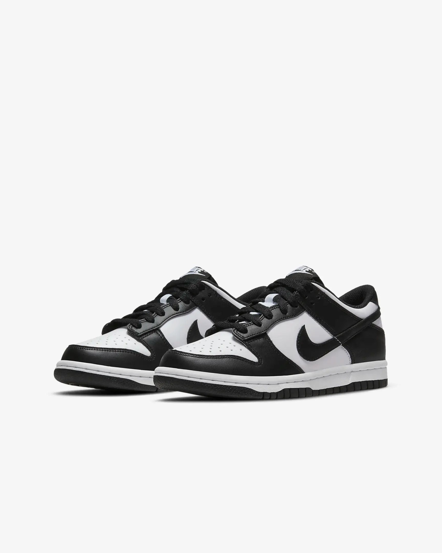 Nike Kid's Dunk Low Shoes - White / Black