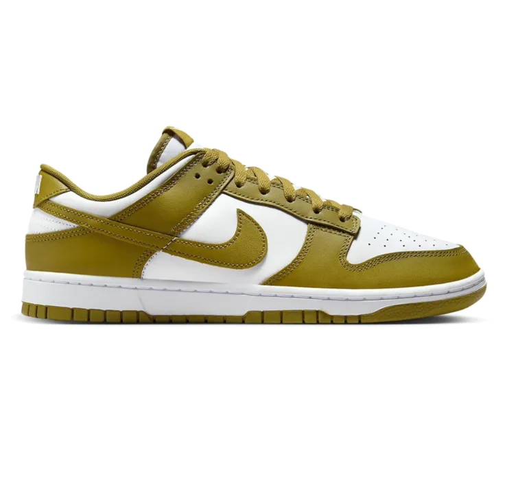 Nike Men's Dunk Low Retro Shoes - White / Pacific Moss