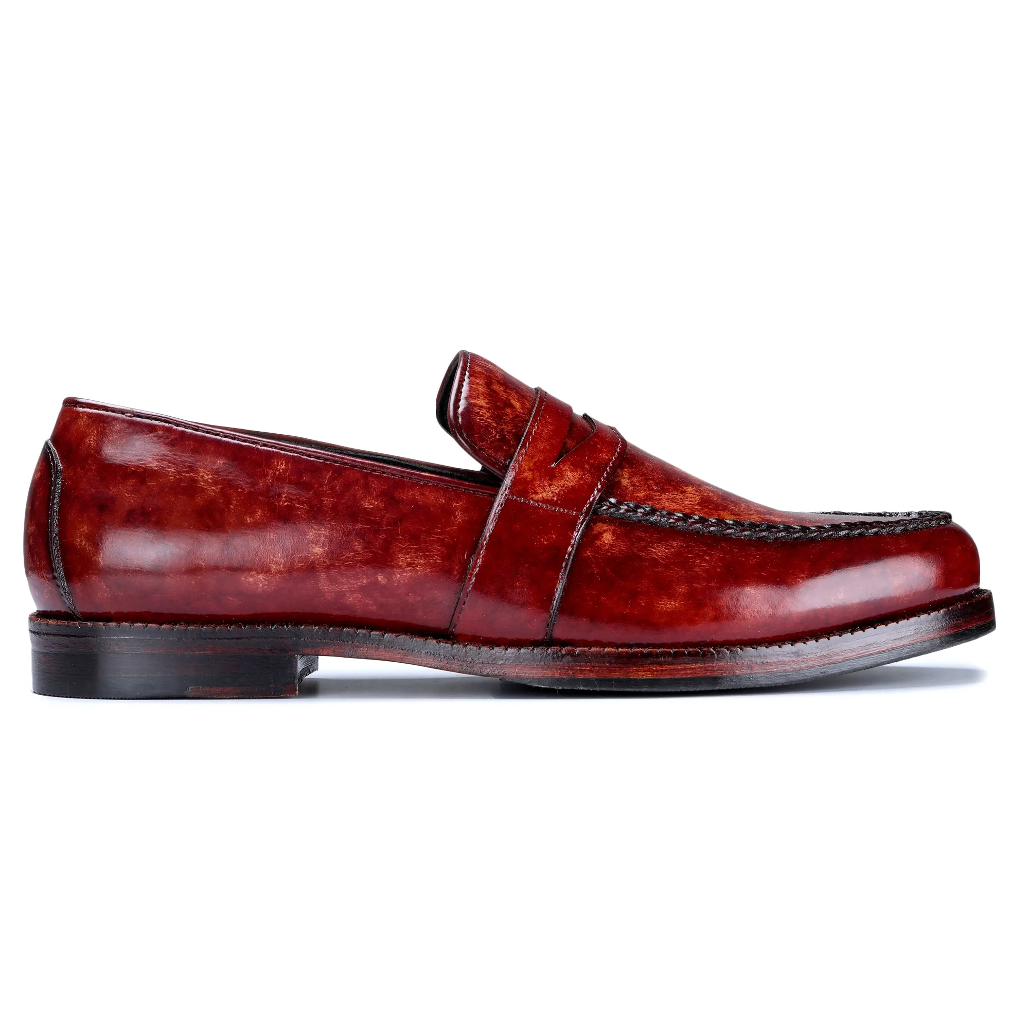 Penny Loafers - Reddish Brown