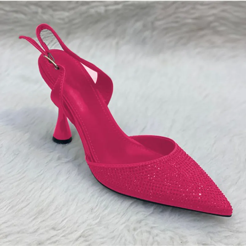 Rhinestone Pointed Toe Sandals