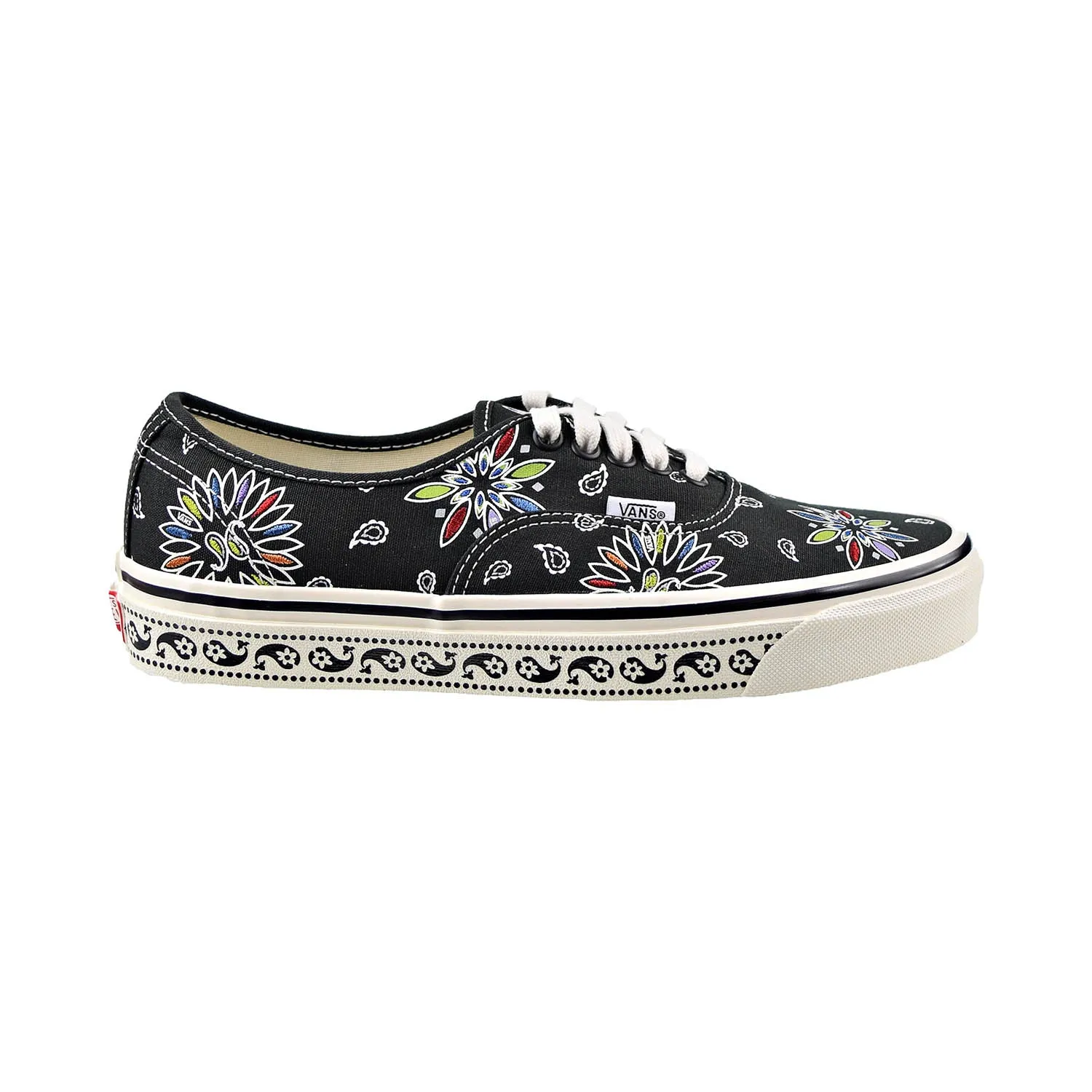 Vans Anaheim Paisley Authentic 44 DX Men's Shoes Black-White