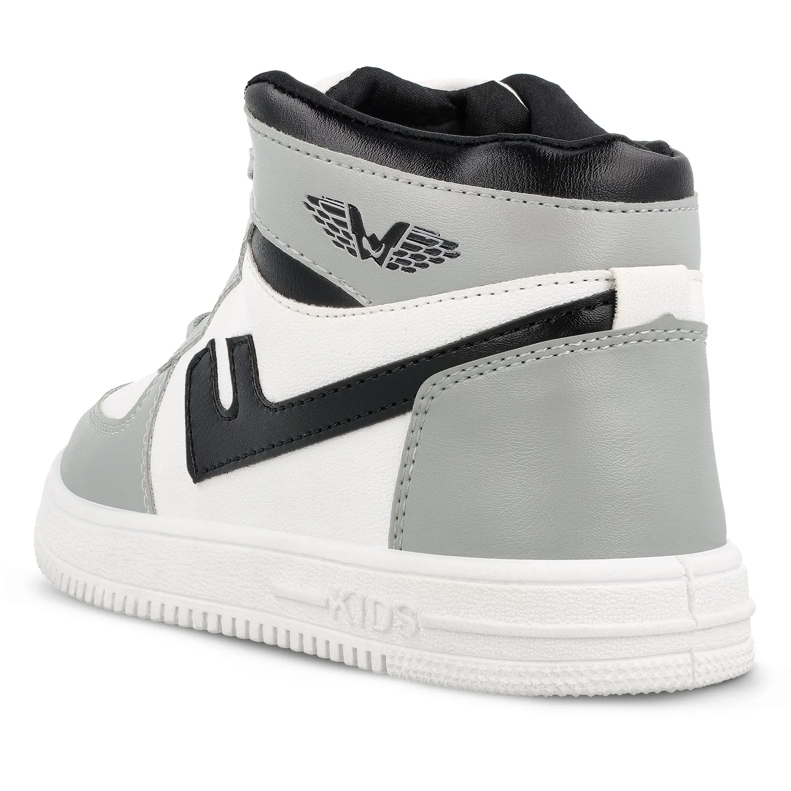 Walkaroo Kids Shoes - WK380 White Grey