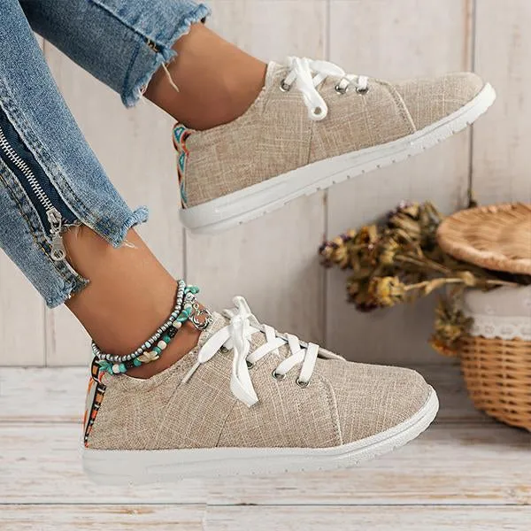 Women's Casual Shallow Candy Color Canvas Shoes 68642002S