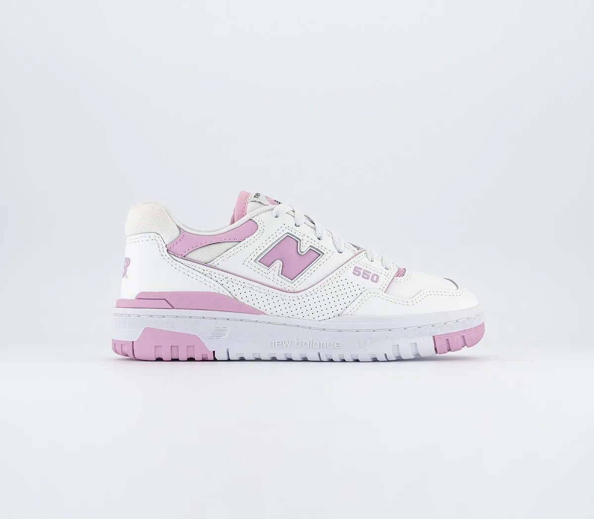 Womens New Balance Bb550 White Pink White Trainers