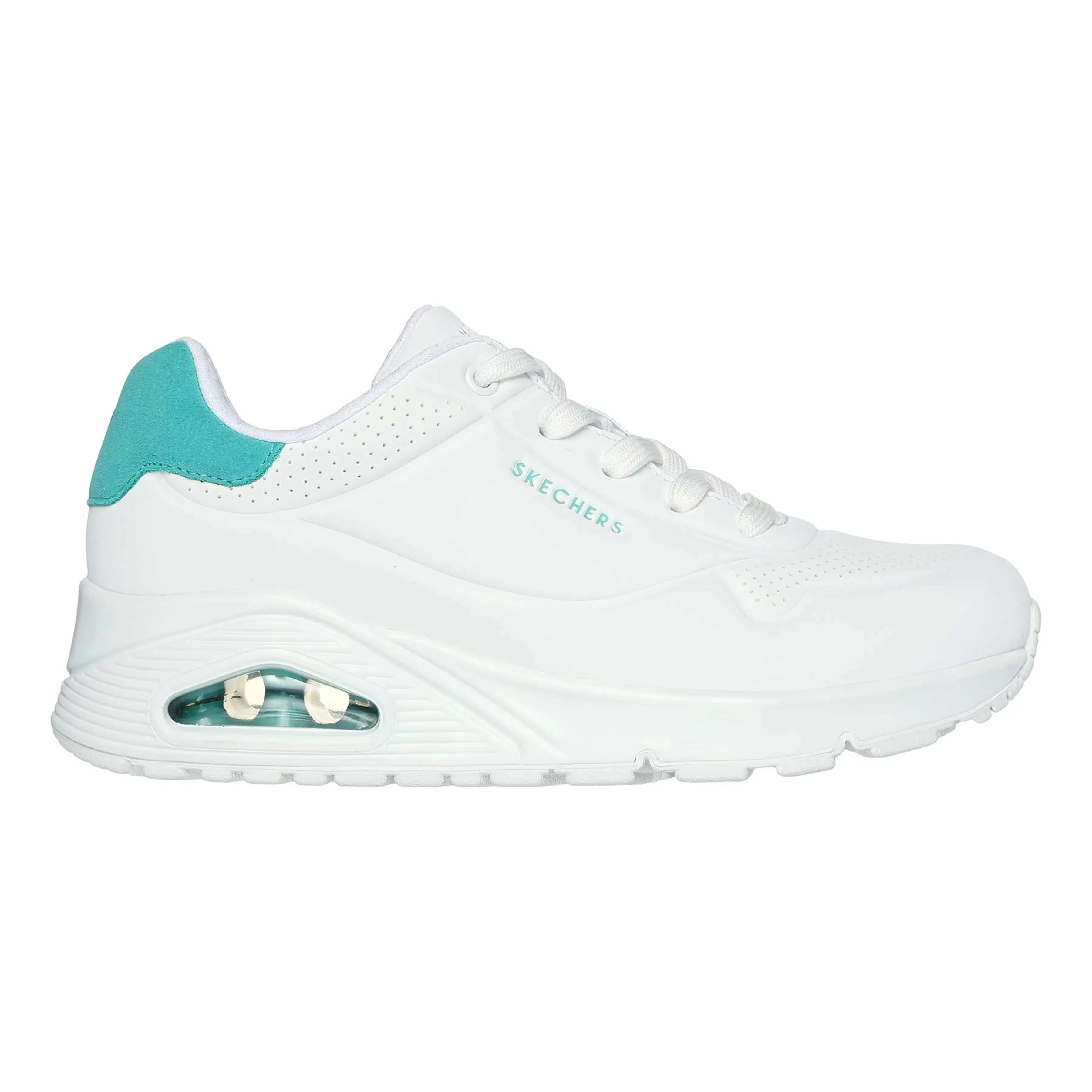 Women's Skechers UNO - Pop Back Trainer White Mint