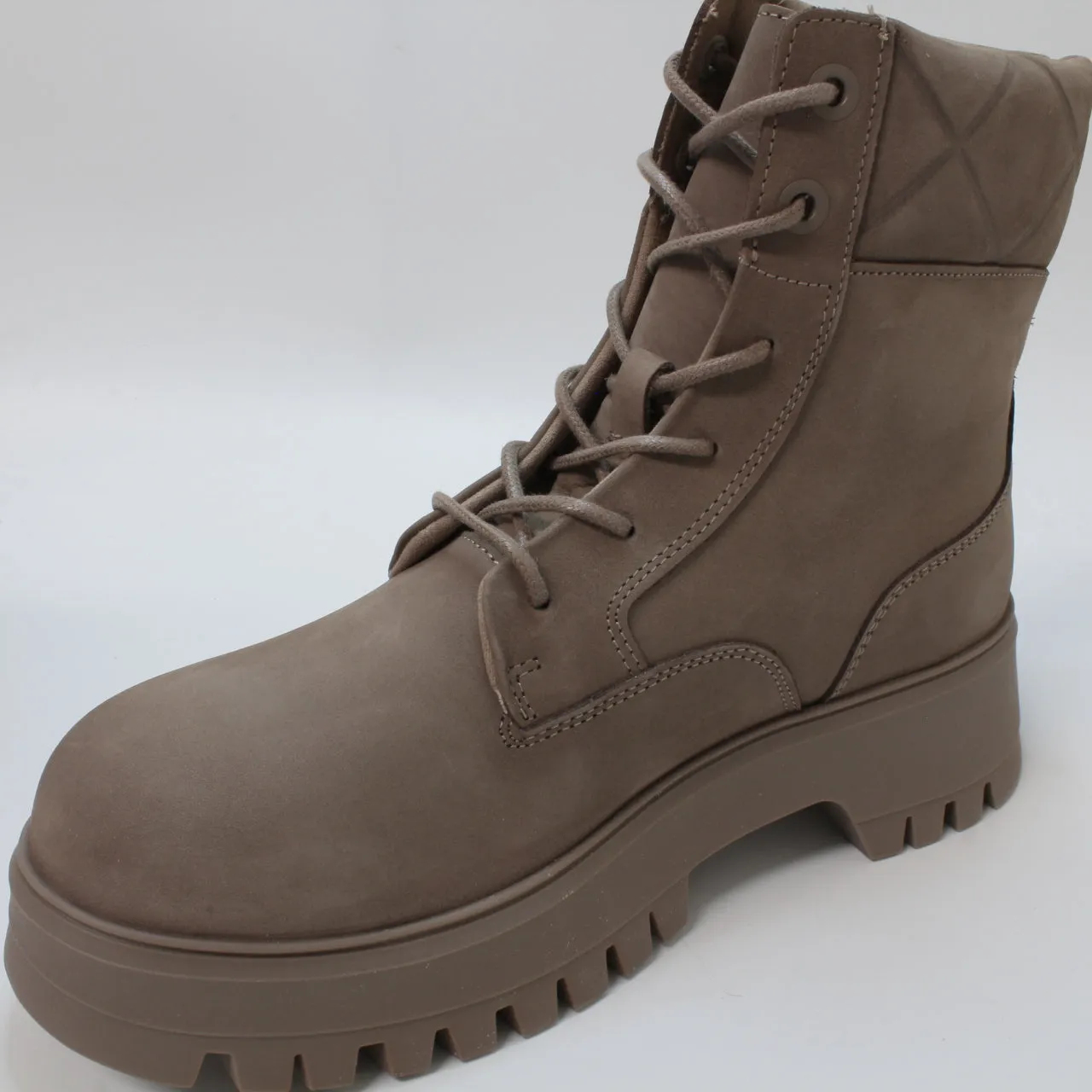 Womens Timberland Tn Lace Up Boots Taupe Grey Uk Size 5