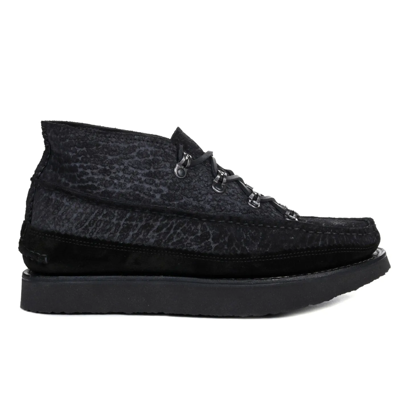 YUKETEN ALL HANDSEWN TOKYO ROCKER DB CHUKKA GODZILLA BLACK