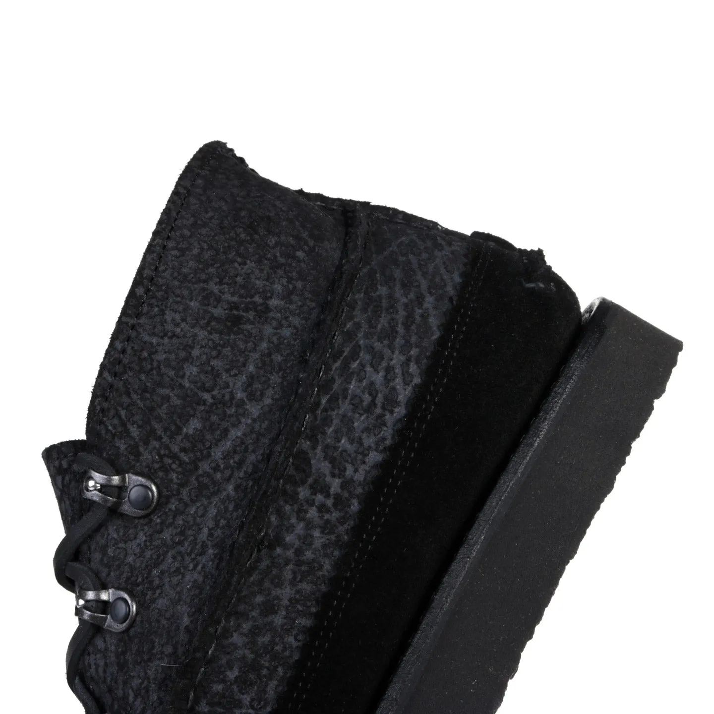 YUKETEN ALL HANDSEWN TOKYO ROCKER DB CHUKKA GODZILLA BLACK