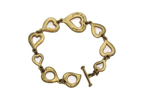 YVES SAINT LAURENT heart chain link bracelet