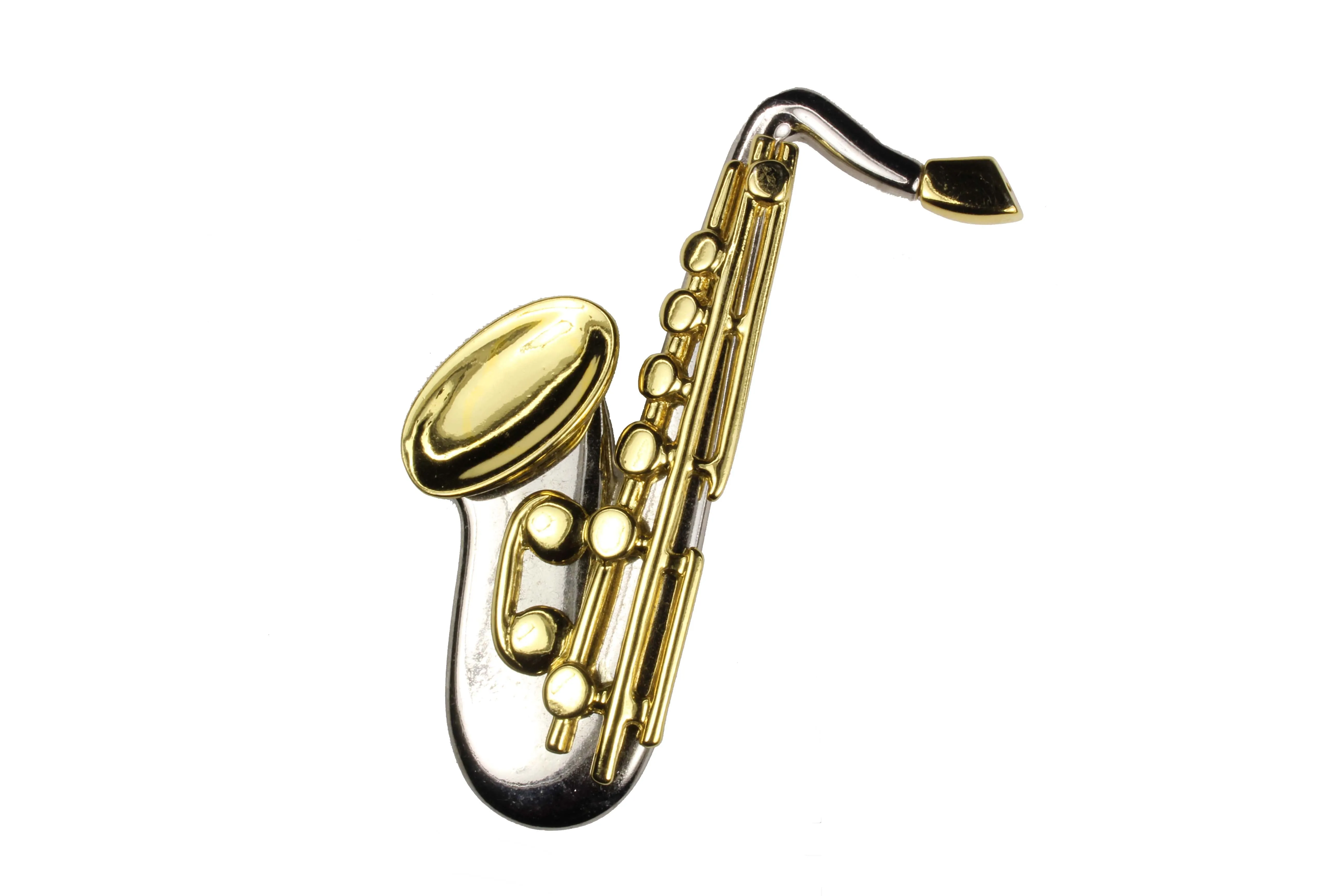 YVES SAINT LAURENT large saxophone brooch