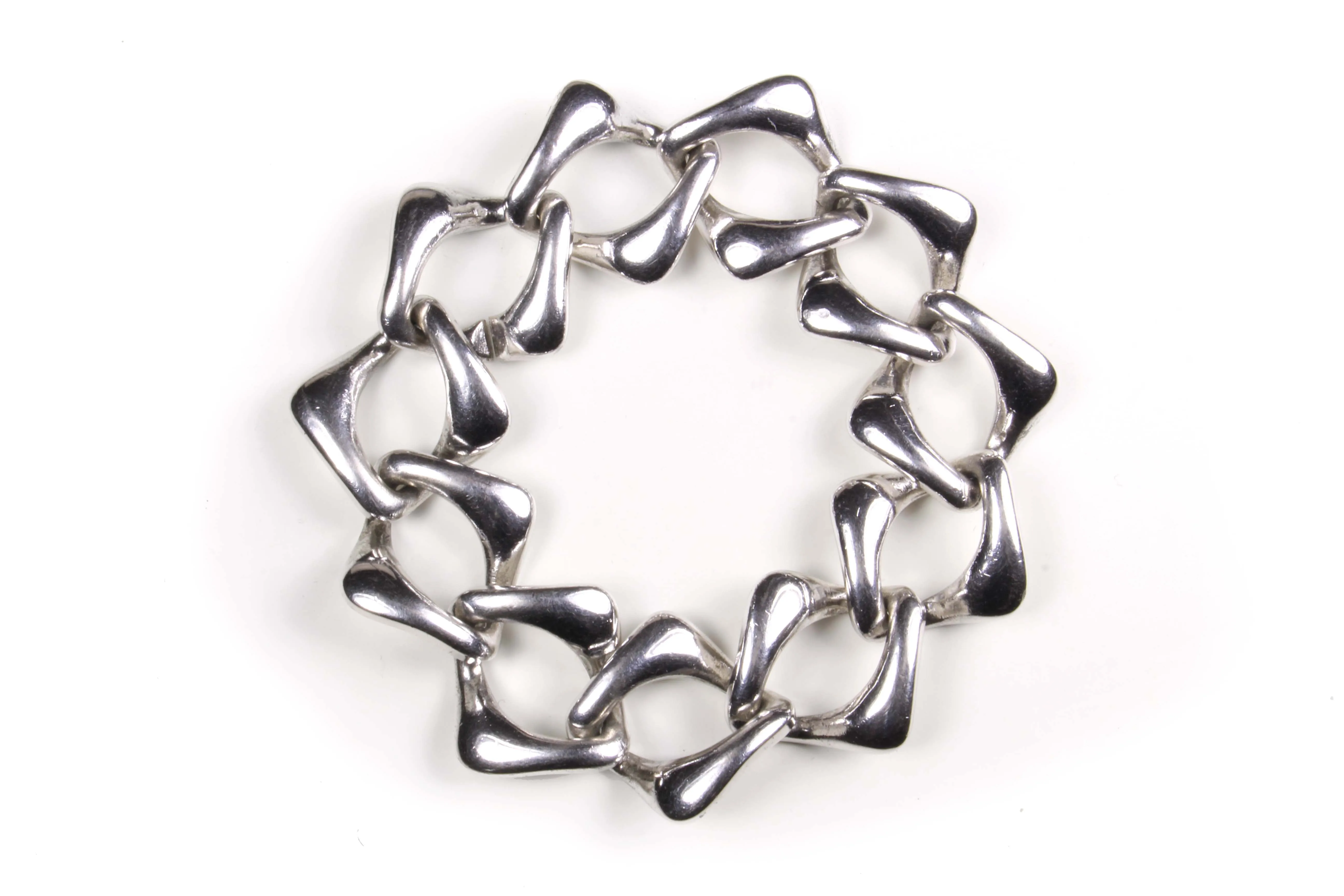 YVES SAINT LAURENT silver chain link bracelet